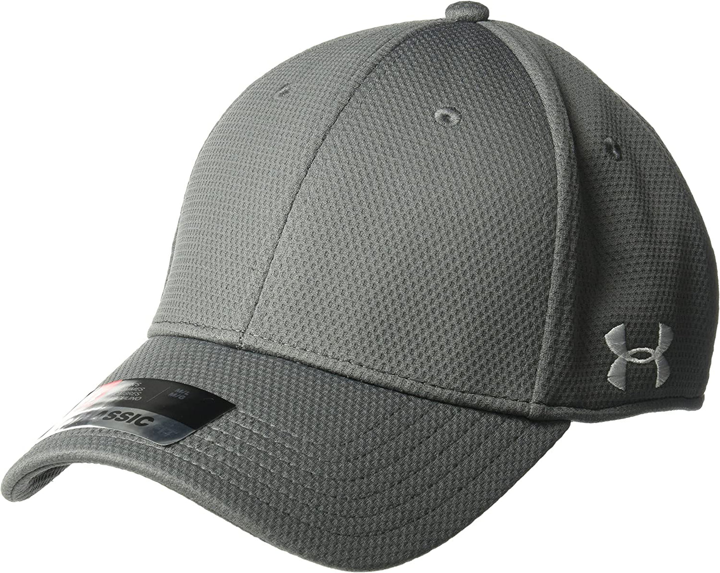 Under Armour Men'S Curved Brim Stretch Fit Hat Apparel & Accessories > Clothing Accessories > Hats Under Armour Graphite (040)/White X-Large-XX-Large 