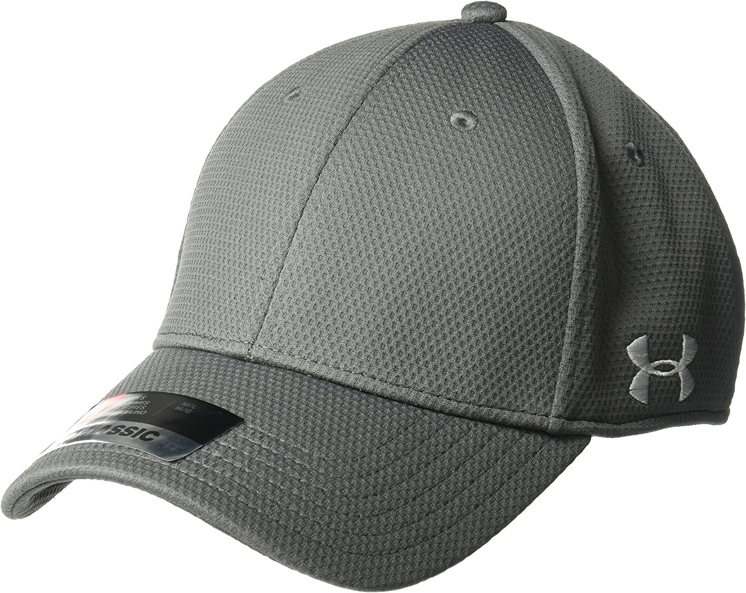 Under Armour Men'S Curved Brim Stretch Fit Hat Apparel & Accessories > Clothing Accessories > Hats Under Armour Graphite (040)/White X-Large-XX-Large 