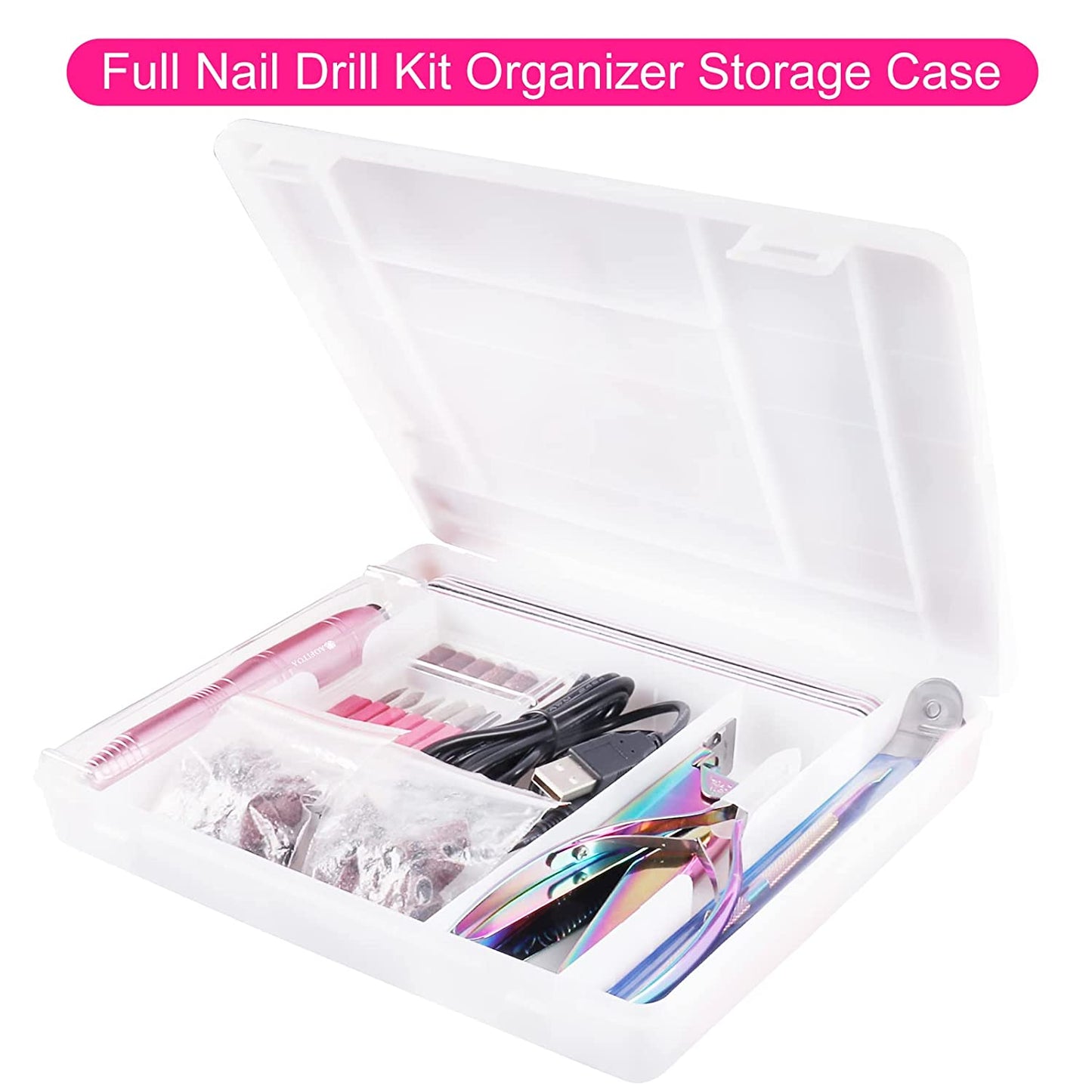 Electric Nail Drill Kit, Professional Nail Drill Machine with Nail Clippers for Acrylic Nails, Cuticle Trimmer and Other Nail Tools, Electric Nail File Kit Manicure Tools for Salon Home Health & Beauty > Personal Care > Cosmetics > Cosmetic Tools > Nail Tools AOFITOA   