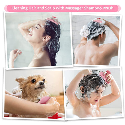 Hair Scalp Massager Shampoo Brush,Soft Silicone Hair Brush for Wet Dry Oily Curly Straight Thick Thin Rough Long Short Natural Men Women Kids Pets Hair Care Tools（Pink Health & Beauty > Personal Care > Hair Care URTHEONE   