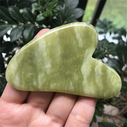 Fekuar Natural Green Jade Gua Sha Massage Tool for Body Skin Facial, Crystal Scraping Board for SPA Acupuncture Therapy Trigger Point Treatment Health & Beauty > Personal Care > Cosmetics > Cosmetic Tools > Skin Care Tools Fekuar   