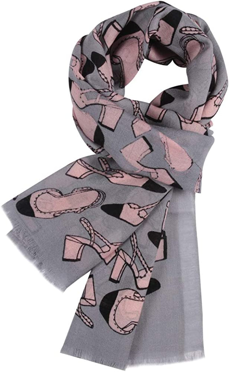 WAMSOFT 100% Pure Wool Scarf, Thick Long Plaid Scarf Winter Tartan Scarves for Men Women… Apparel & Accessories > Clothing Accessories > Scarves & Shawls WAMSOFT Z High-heeled# Pink/Grey  