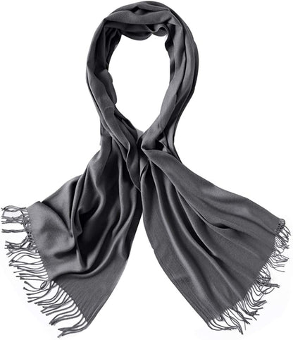 Bellonesc Cashmere Scarf Shawls for Women and Men Apparel & Accessories > Clothing Accessories > Scarves & Shawls Beillonesc Dark Grey  