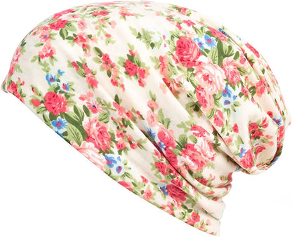 HONENNA Printed Turban Headband Chemo Cap Soft Sleep Beanie Apparel & Accessories > Clothing Accessories > Headwear HONENNA Begin  