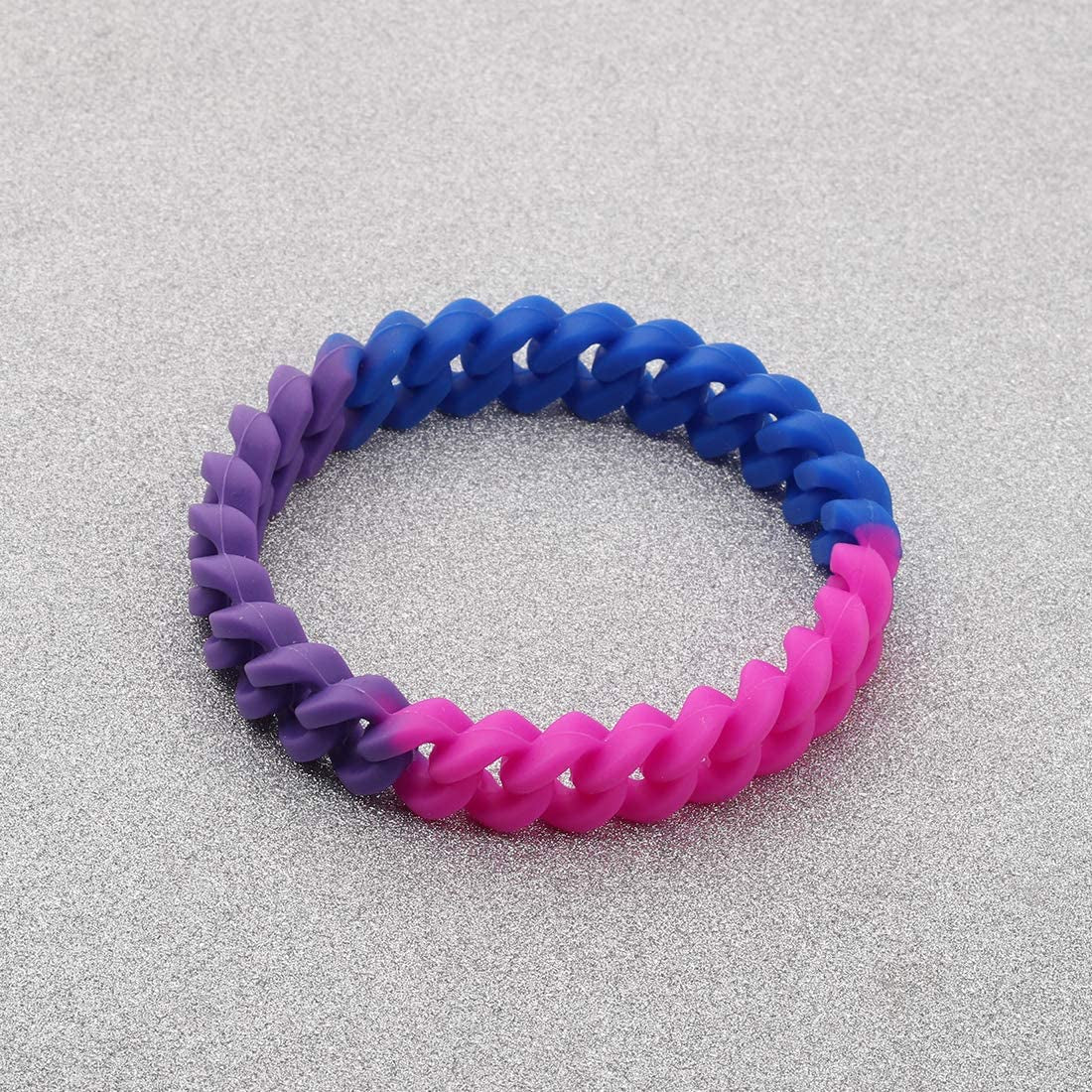 CHOORO LGBT Bracelet Gay Pride Bracelets Rainbow Silicone Rubber Wristbands LGBTQ Jewelry Gay Pride Gifts Apparel & Accessories > Jewelry > Bracelets CHOORO   