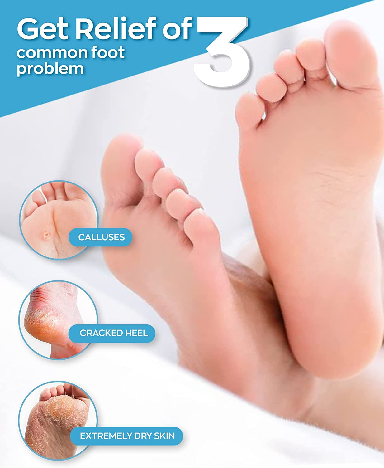 Moisturizing Foot Mask for Dry Cracked Feet & Heels - Korean Foot Care Mask Spa - Ultra Hydrating Socks with Shea Butter - Skin Care Gift for Women & Men Large Size - Soft Feet Treatment by Elixir (4 Pack) Health & Beauty > Personal Care > Foot Care Elixir Premium Lab   