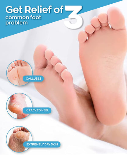 Moisturizing Foot Mask for Dry Cracked Feet & Heels - Korean Foot Care Mask Spa - Ultra Hydrating Socks with Shea Butter - Skin Care Gift for Women & Men Large Size - Soft Feet Treatment by Elixir (4 Pack) Health & Beauty > Personal Care > Foot Care Elixir Premium Lab   