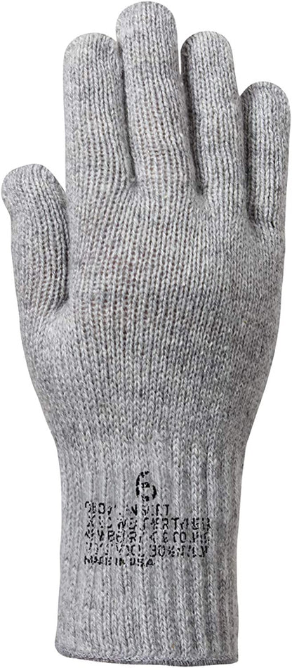 Rothco Gi Wool Glove Liners Apparel & Accessories > Clothing Accessories > Gloves & Mittens Rothco Grey Size 5 
