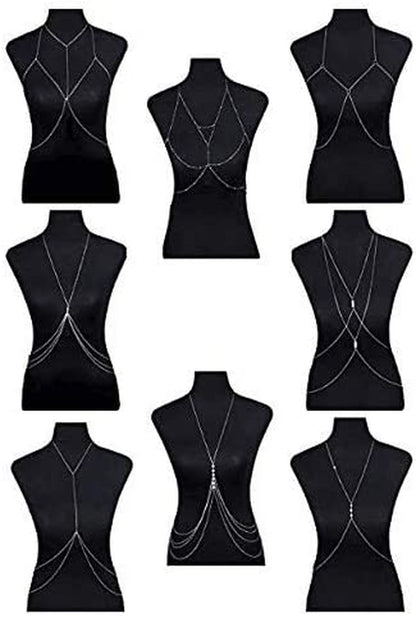 FIBO STEEL Body Chain Jewelry for Women Bikini Belly Chain Necklace Apparel & Accessories > Jewelry > Body Jewelry FIBO STEEL   