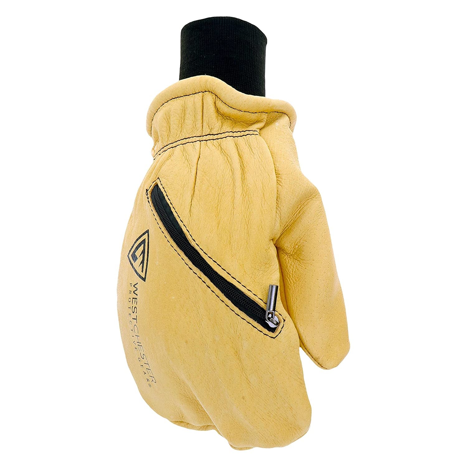 West Chester Pre-Lined Full Leather Chopper Mitten, Pigskin Leather, Cold Weather Glove, Tan, Large, (97865/L) Apparel & Accessories > Clothing Accessories > Gloves & Mittens West Chester   