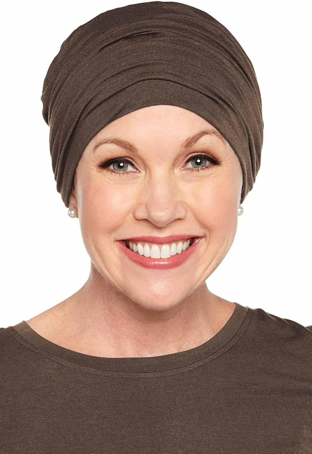 Cardani Sophisticate Turban Silky Soft Viscose from Bamboo Hat Apparel & Accessories > Clothing Accessories > Headwear Cardani Luxury Bamboo - Mocha One Size 