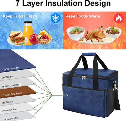 CGBE Collapsible Cooler Bag Insulated Large Lunch Bag Leakproof Thicken Cooler Bag Portable for Camping, Picnic & Beach, Grocery Shopping (48 Can , 37L) Apparel & Accessories > Jewelry > Bracelets CGBE   