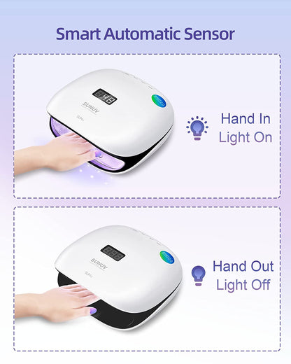 SUNUV 48W UV LED Light Lamp Nail Dryer for Gel Polish with Auto Sensor Professional Nail Art Tools SUN4 Black Health & Beauty > Personal Care > Cosmetics > Cosmetic Tools > Nail Tools SUNUV   