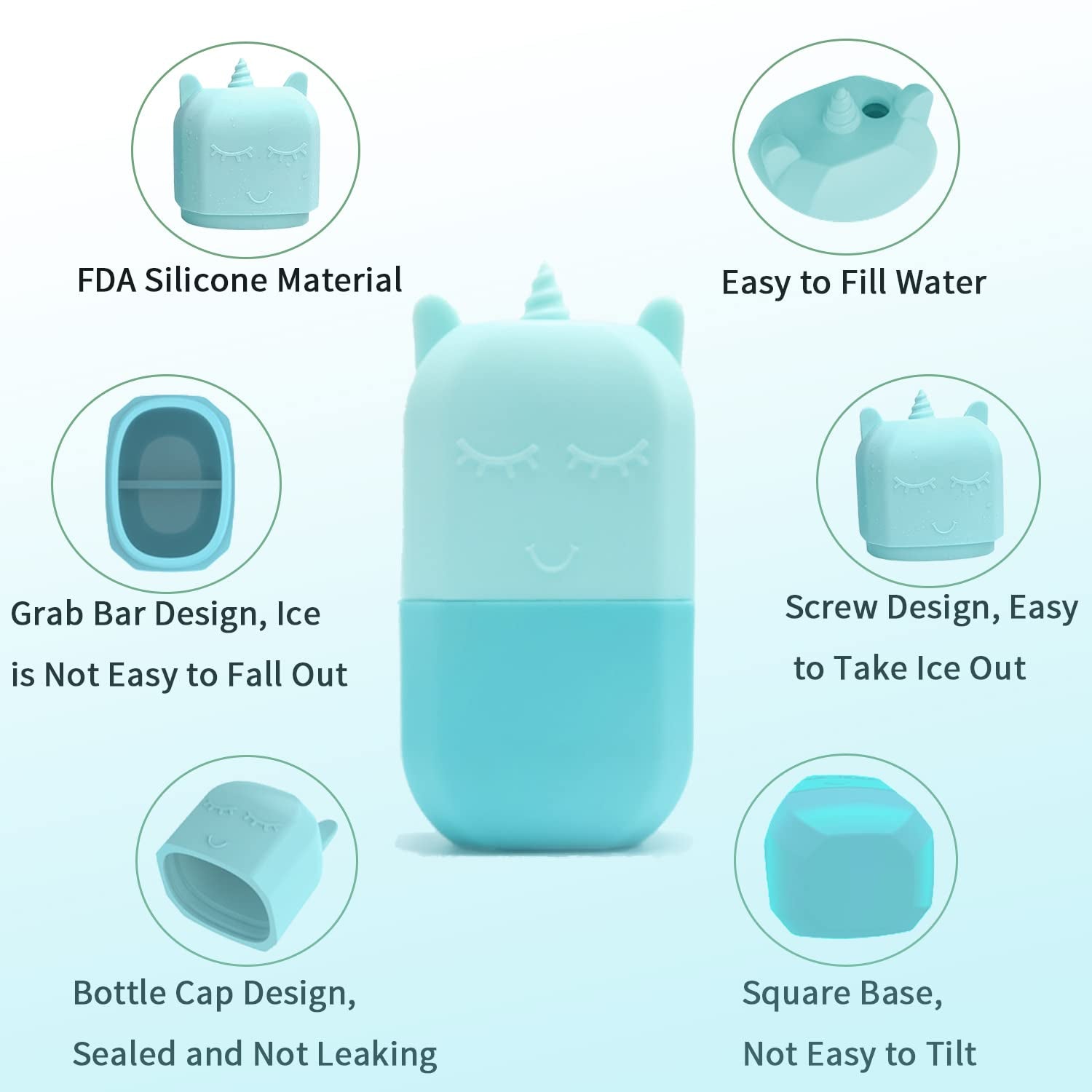 Loucky Ice Roller for Face and Gua Sha Set, Ice Face Roller Mold for Skin Care, Silicone Facial Roller for Eyes, Facial Ice Roller and Gua Sha Facial Tools, Remove Puffiness, Remove Fine Lines Health & Beauty > Personal Care > Cosmetics > Cosmetic Tools > Skin Care Tools loucky   