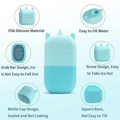 Loucky Ice Roller for Face and Gua Sha Set, Ice Face Roller Mold for Skin Care, Silicone Facial Roller for Eyes, Facial Ice Roller and Gua Sha Facial Tools, Remove Puffiness, Remove Fine Lines Health & Beauty > Personal Care > Cosmetics > Cosmetic Tools > Skin Care Tools loucky   
