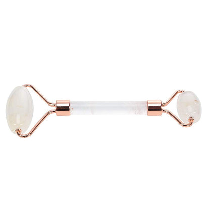 White Face Roller – Skin Care Tool Made of Clear Quartz – Facial Skin Care Products for Improved Circulation – Face Massager Compatible with All Skin Types – for a Fresh and Firm Looking Skin Health & Beauty > Personal Care > Cosmetics > Cosmetic Tools > Skin Care Tools C CRYSTAL LEMON   