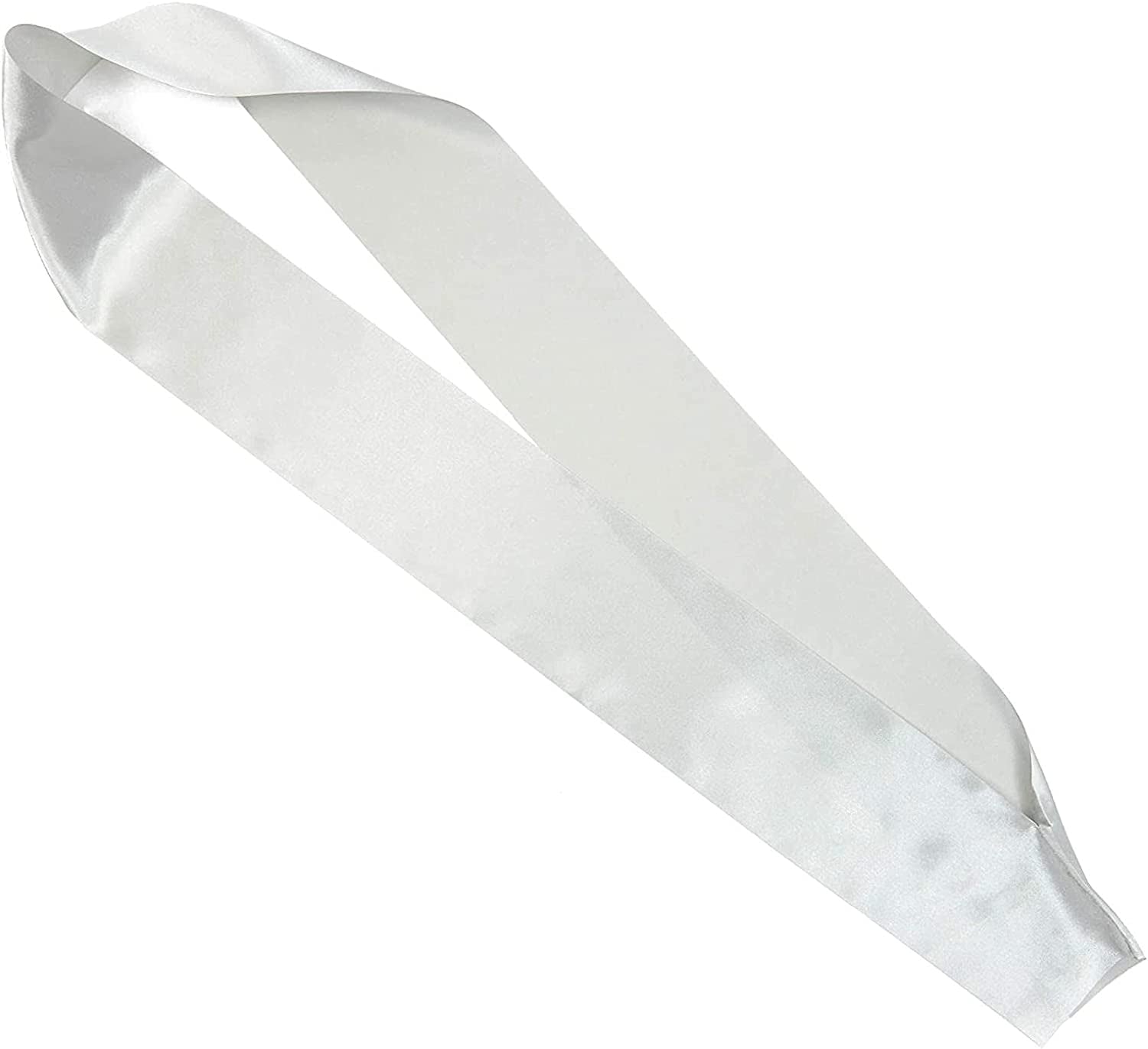 Blank Customizable Satin Sash (Silver, 8 Pack) Apparel & Accessories > Clothing Accessories > Sashes Sparkle and Bash   