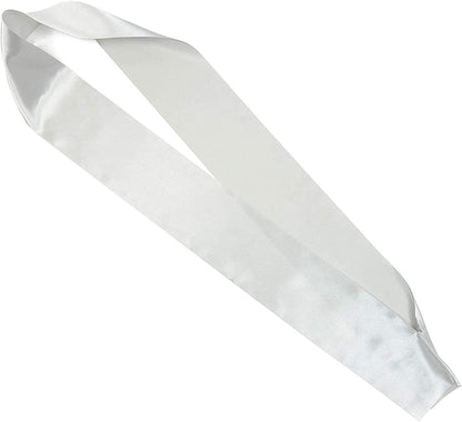 Blank Customizable Satin Sash (Silver, 8 Pack) Apparel & Accessories > Clothing Accessories > Sashes Sparkle and Bash   