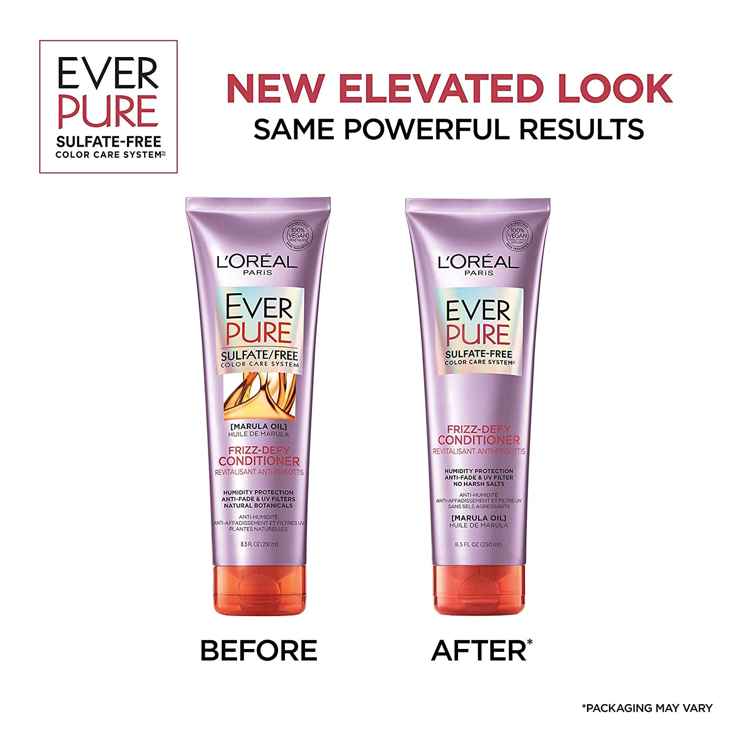 L'Oreal Paris Hair Care Everpure Sulfate Free Frizz Defy Conditioner, with Marula Oil, 2 Count (8.5 Fl; Oz Each) (Packaging May Vary) Health & Beauty > Personal Care > Hair Care L'Oreal Paris   