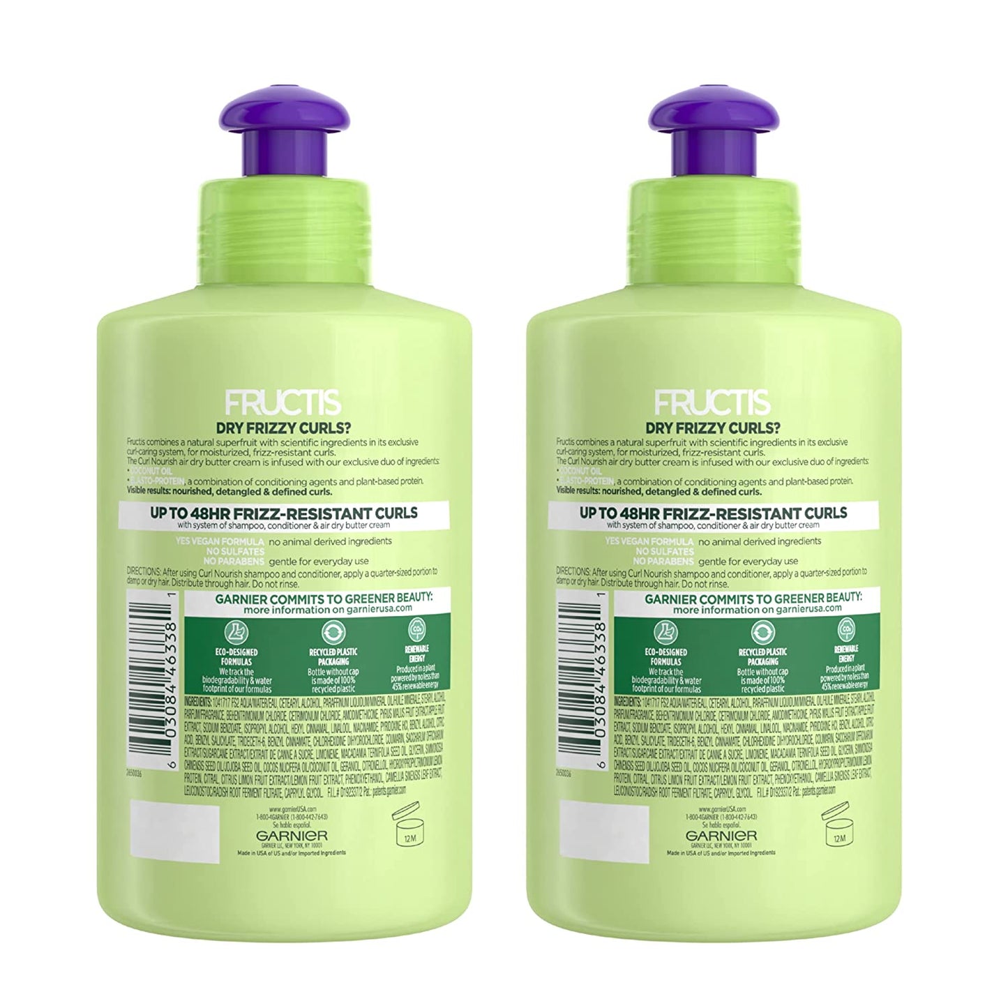 Garnier Hair Care Fructis Curl Nourish Butter Cream Leave-In Conditioner, 10.2 Ounce (Pack of 2) Health & Beauty > Personal Care > Hair Care Garnier   