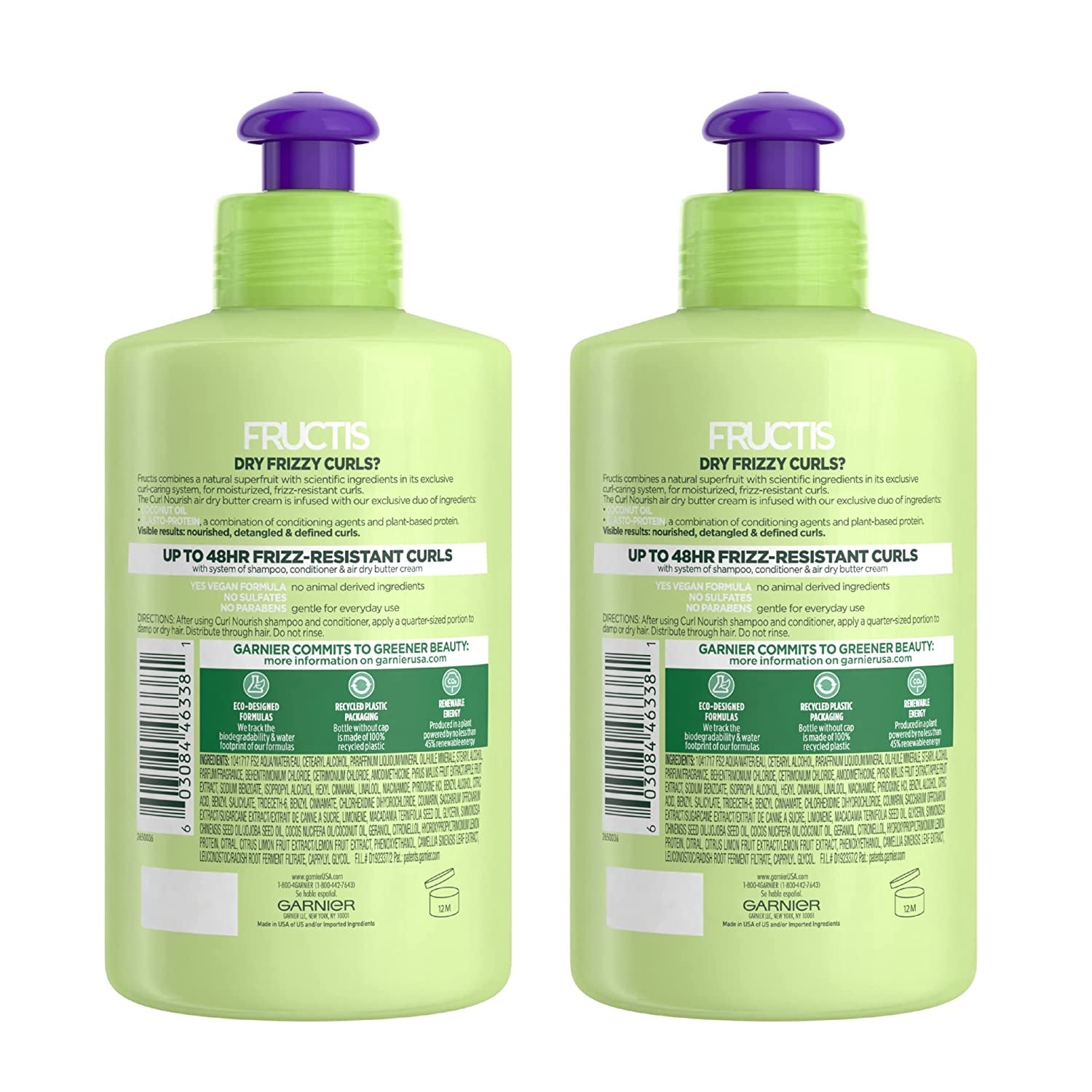 Garnier Hair Care Fructis Curl Nourish Butter Cream Leave-In Conditioner, 10.2 Ounce (Pack of 2) Health & Beauty > Personal Care > Hair Care Garnier   