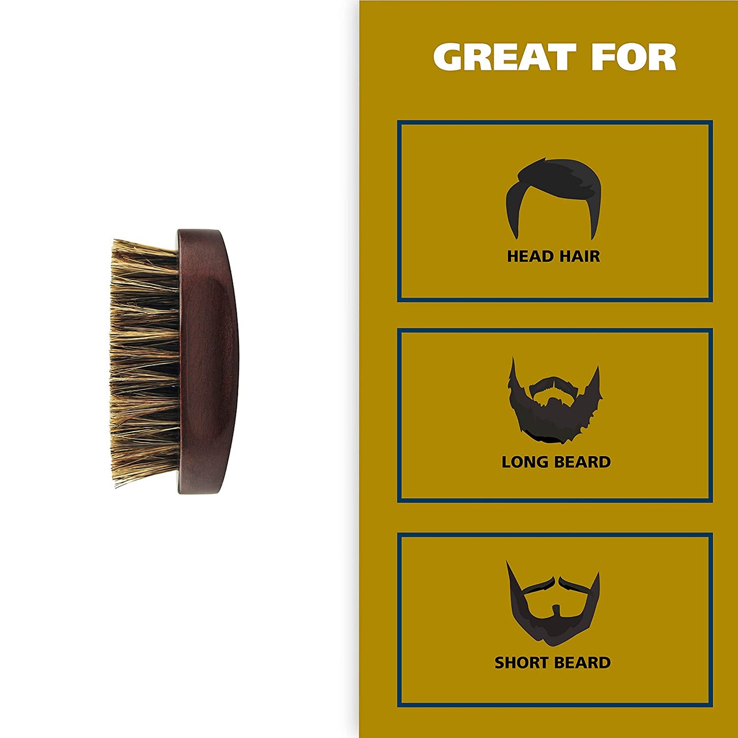 Wahl Small Travel Beard Brush with 100% Boar Bristles with Firm Natural Hair for Grooming & Styling – Wood Handle for Beards, Mustaches, Skin & Hair Care – Model 3346 Health & Beauty > Personal Care > Hair Care Wahl Clipper   