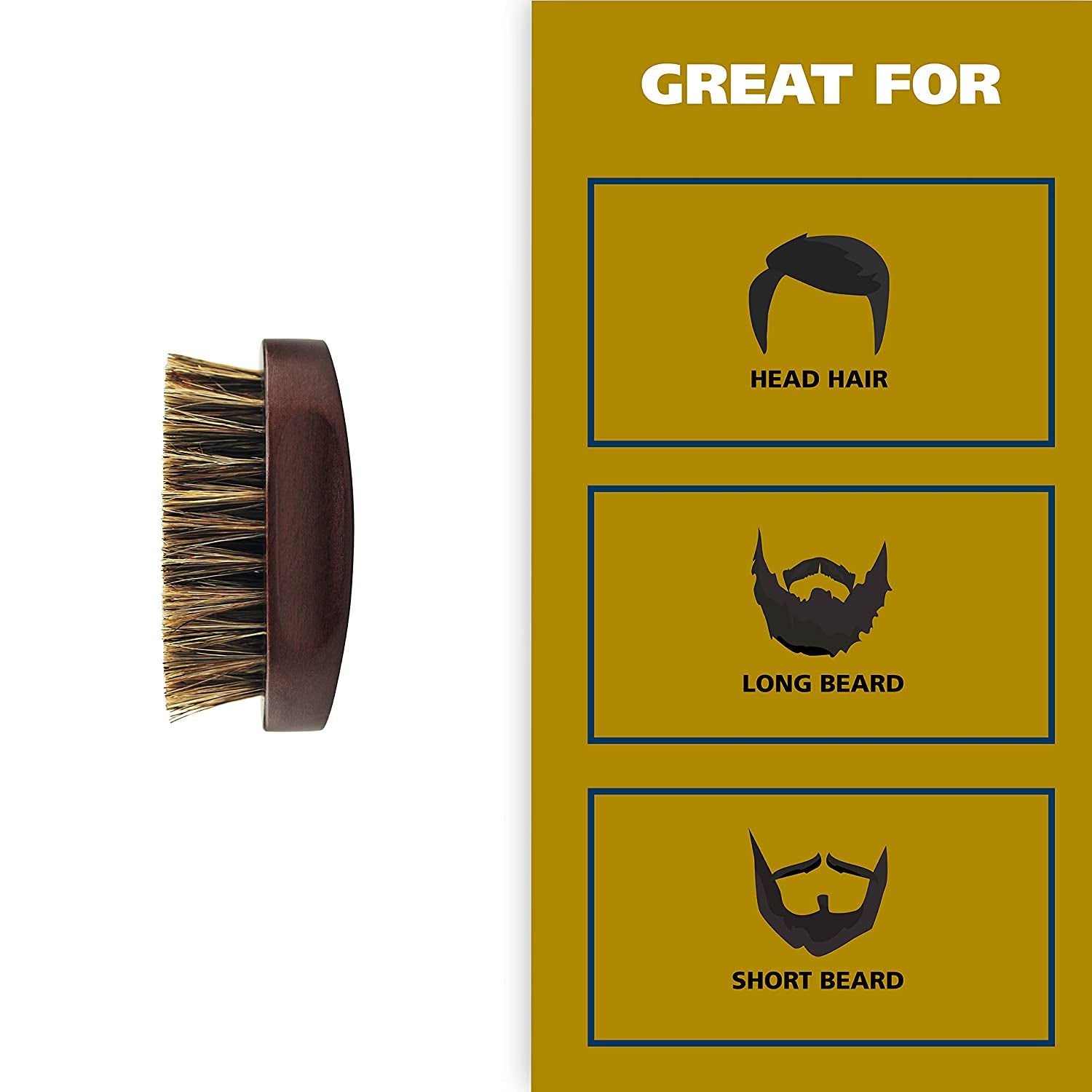 Wahl Small Travel Beard Brush with 100% Boar Bristles with Firm Natural Hair for Grooming & Styling – Wood Handle for Beards, Mustaches, Skin & Hair Care – Model 3346 Health & Beauty > Personal Care > Hair Care Wahl Clipper   