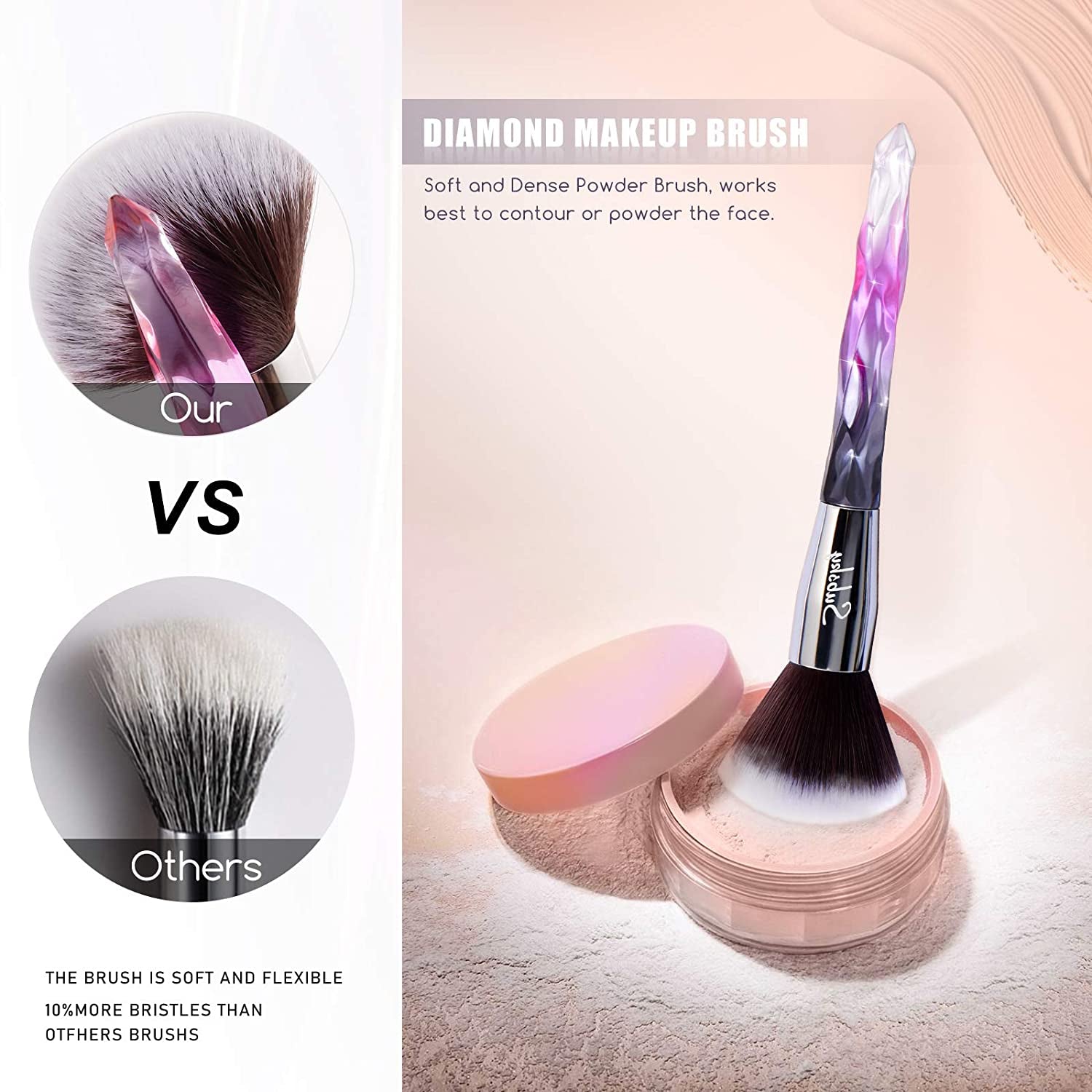 Subsky Makeup Brushes 22Pcs Sparkling Crystal Style Makeup Brushes Set with Makeup Tools, Include 4 Beauty Blenders, Makeup Bag and Brush C Leaner All in One Set Health & Beauty > Personal Care > Cosmetics > Cosmetic Tools > Makeup Tools Subsky   