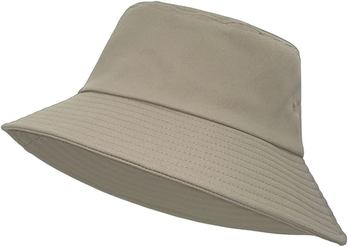 Bucket Hats for Women Men Sun Beach Hat Unisex Washed Cotton Packable Summer Travel Outdoor Fisherman'S Caps UPF 50+ Apparel & Accessories > Clothing Accessories > Hats Fisi Khaki  