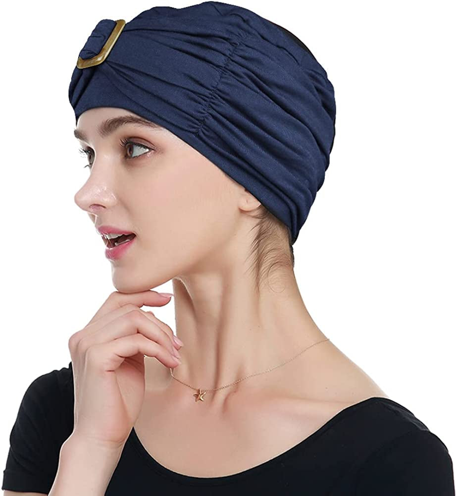 Chemo Turban Headwear Spring Summer Beanie Hats for Women – Soft, Stylish, Warm Apparel & Accessories > Clothing Accessories > Headwear KYLIE MAX Bee  