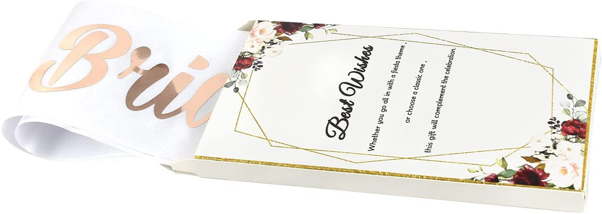 Lseeu 'Mother of the Bride' Bachelorette Party Sashes Rose Gold, Satin Sash Decor for Bride to Be Mother | Engagement Party Ideas Kit with Satin Sash, Supplies in Bridal Shower, Hen Party Accessories Apparel & Accessories > Clothing Accessories > Sashes Lseeu   