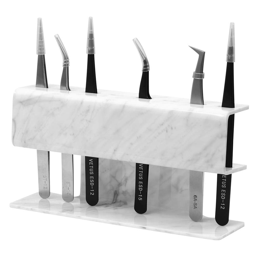 Eyelash Extension Supplies Acrylic Lashes-Holder Pad Eye Individual Lashes Makeup Tools Palette 1Pcs Lash Extension Glue Pallet Holder Card Professional Salon Use by GEMERRY Health & Beauty > Personal Care > Cosmetics > Cosmetic Tools > Makeup Tools GEMERRY 1pcs Marbling (hold 8 tweezers)  