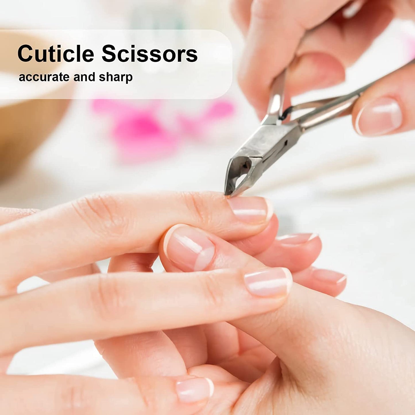 CGBE Nail Cuticle Trimmer & Nano Nail File Professional Cuticle Cutter Stainless Steel Cuticle Nippers with Sharp Blades for Nail Care Pedicure Manicure Nail Tools (Silver) Health & Beauty > Personal Care > Cosmetics > Cosmetic Tools > Nail Tools CGBE   