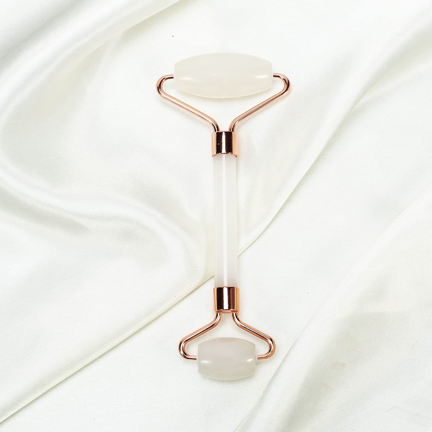 White Face Roller – Skin Care Tool Made of Clear Quartz – Facial Skin Care Products for Improved Circulation – Face Massager Compatible with All Skin Types – for a Fresh and Firm Looking Skin Health & Beauty > Personal Care > Cosmetics > Cosmetic Tools > Skin Care Tools C CRYSTAL LEMON   