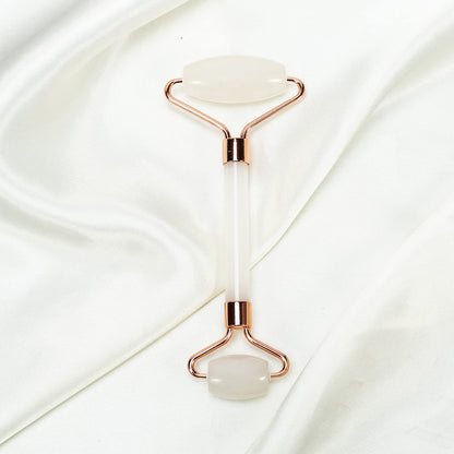 White Face Roller – Skin Care Tool Made of Clear Quartz – Facial Skin Care Products for Improved Circulation – Face Massager Compatible with All Skin Types – for a Fresh and Firm Looking Skin Health & Beauty > Personal Care > Cosmetics > Cosmetic Tools > Skin Care Tools C CRYSTAL LEMON   
