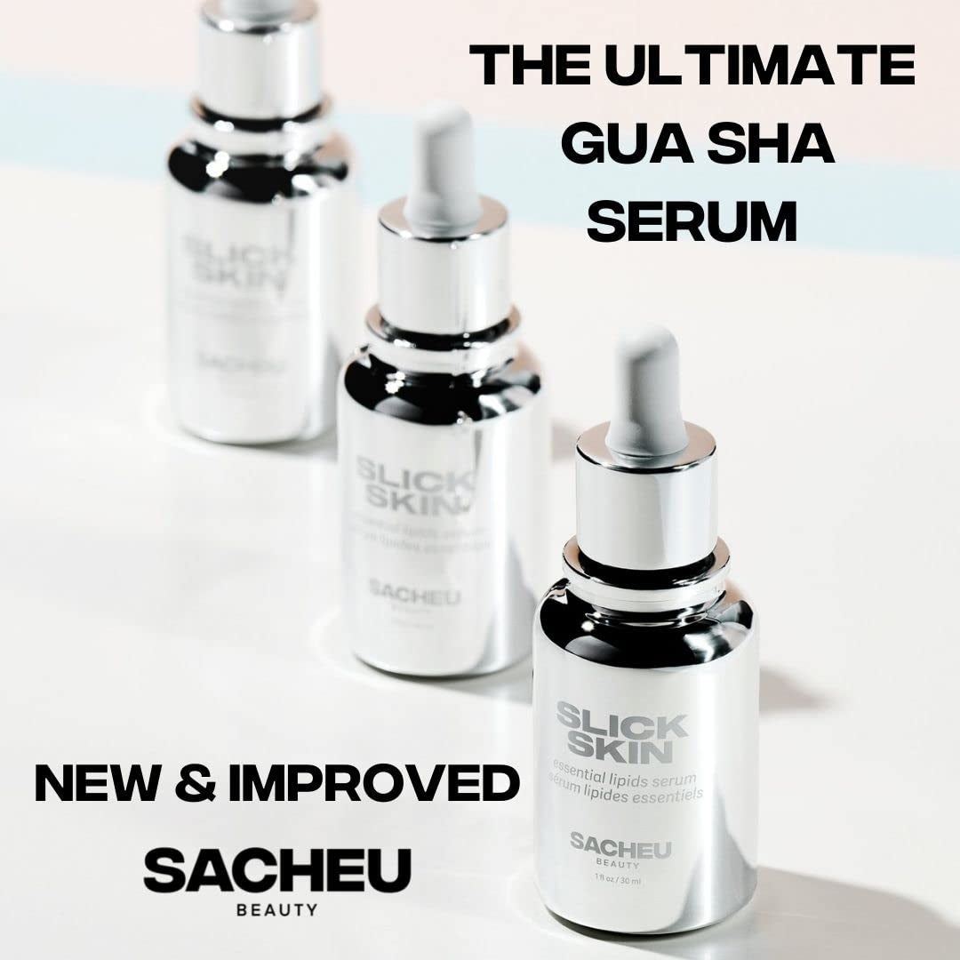 SACHEU Gua Sha Oil, Squalane, Essential Lipids anti Aging Face Serum, Moisturizing and Hydrating Slick Skin Face Roller Serum for Facial Massage Tools, Fragrance Free, 1 Fl. Oz Health & Beauty > Personal Care > Cosmetics > Cosmetic Tools > Skin Care Tools Sacheu   