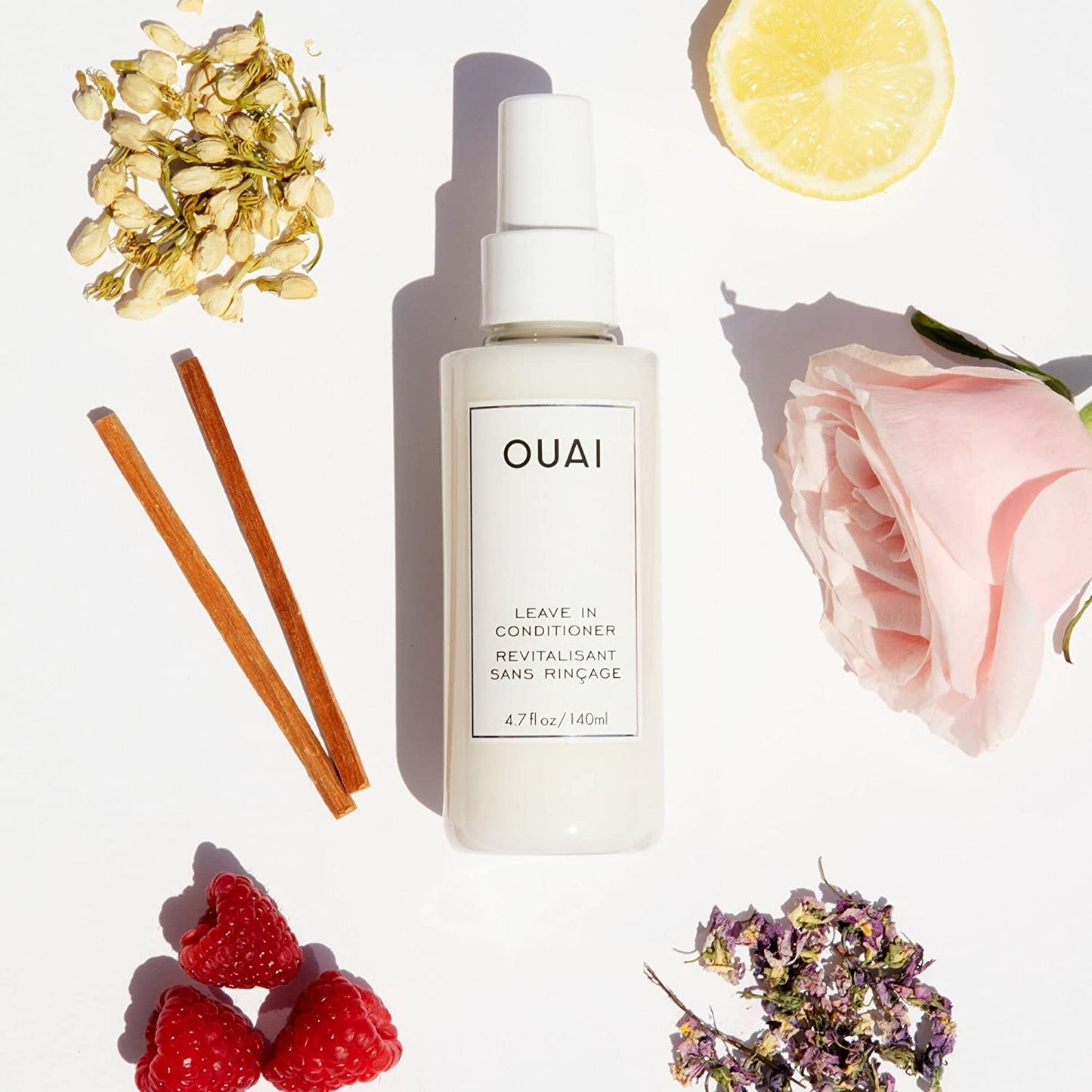 OUAI Leave-In Conditioner. Multitasking Mist That Protects against Heat, Primes Hair for Style, Smooths Flyaways, Adds Shine and Detangles. Free from Parabens, Sulfates and Phthalates (4.7 Oz) Health & Beauty > Personal Care > Hair Care OUAI   
