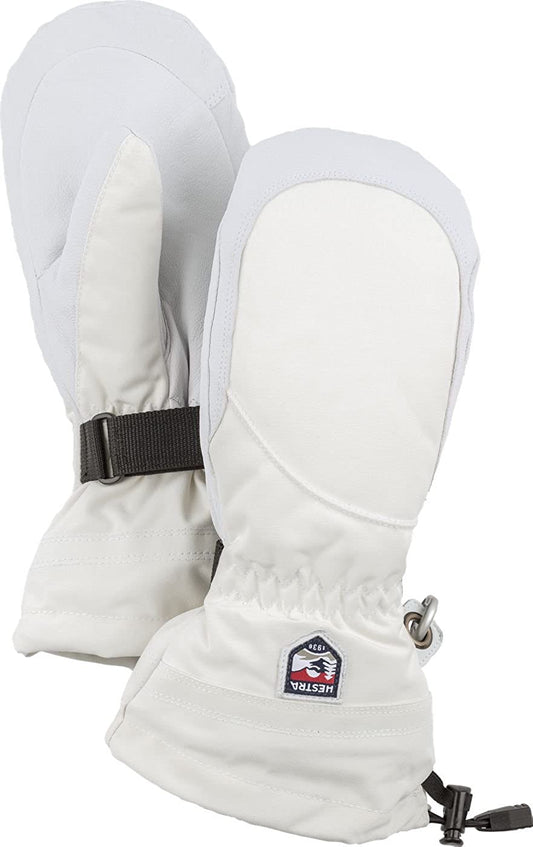 Hestra Heli Ski Womens Glove - Classic Leather Snow Mitten for Skiing, Snowboarding and Mountaineering (Women’S Fit) Apparel & Accessories > Clothing Accessories > Gloves & Mittens Hestra Ivory/Off White 6 