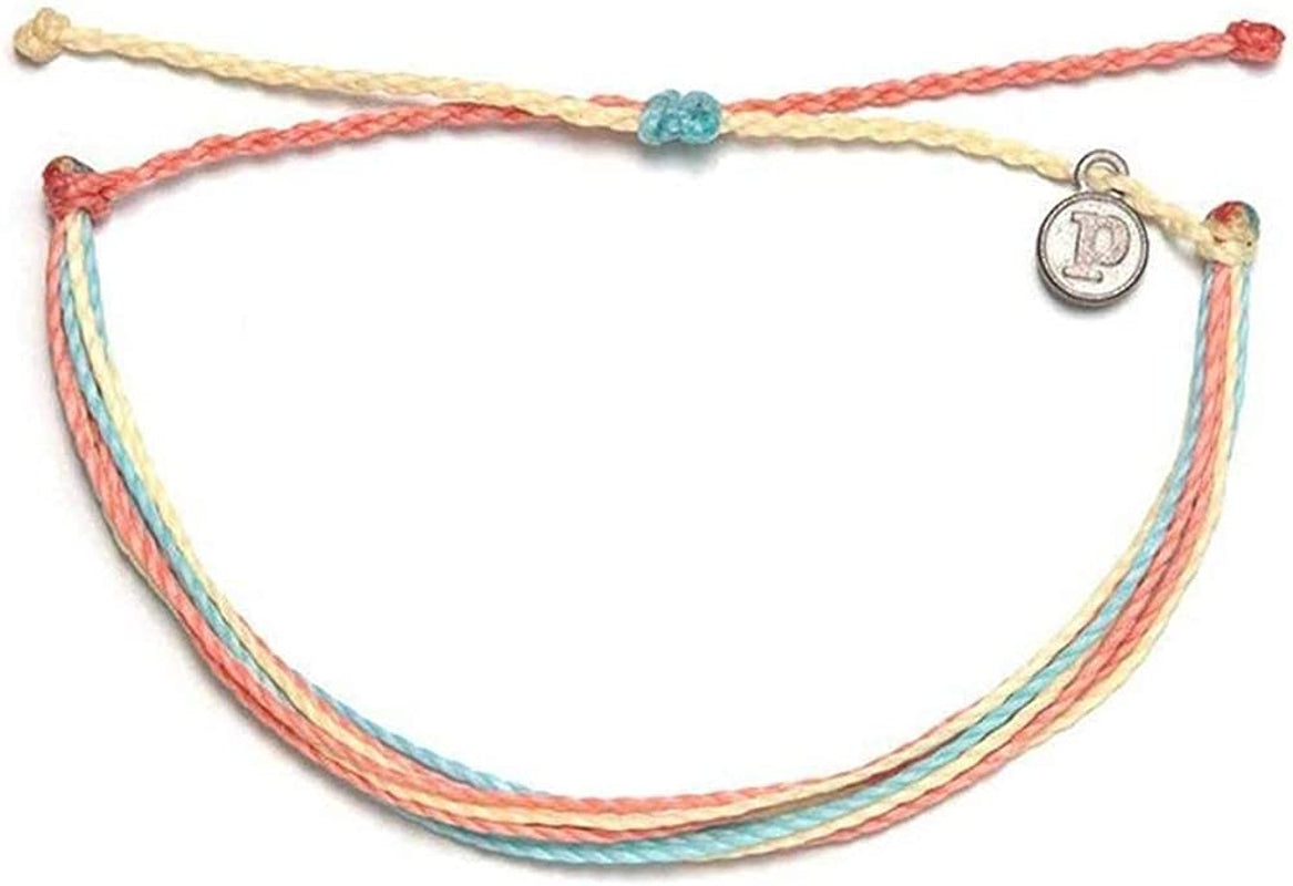 Pura Vida Jewelry Bracelets - 100% Waterproof and Handmade W/Coated Charm, Adjustable Band Apparel & Accessories > Jewelry > Bracelets Pura Vida Beach Life  