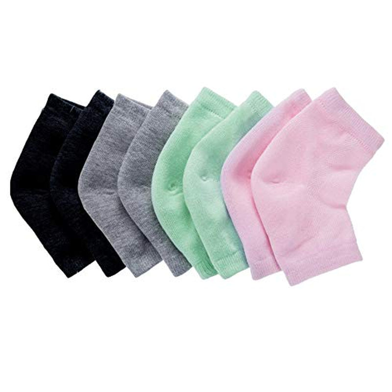 Nado Care Moisturizing Socks Lotion Gel for Dry Cracked Heels - Spa Gel Socks Humectant Moisturizer Heel Balm Foot Care Heel Softener Compression Cotton - 4 Pair Health & Beauty > Personal Care > Foot Care Nado care   