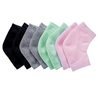 Nado Care Moisturizing Socks Lotion Gel for Dry Cracked Heels - Spa Gel Socks Humectant Moisturizer Heel Balm Foot Care Heel Softener Compression Cotton - 4 Pair Health & Beauty > Personal Care > Foot Care Nado care   