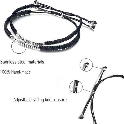 Shonyin Best Bitches Morse Code Bracelet Best Friend Gift for Women Funny Friendship Gift 2/3 PCS Christmas Friendsgiving Valentines Day Gift Apparel & Accessories > Jewelry > Bracelets Shonyin   