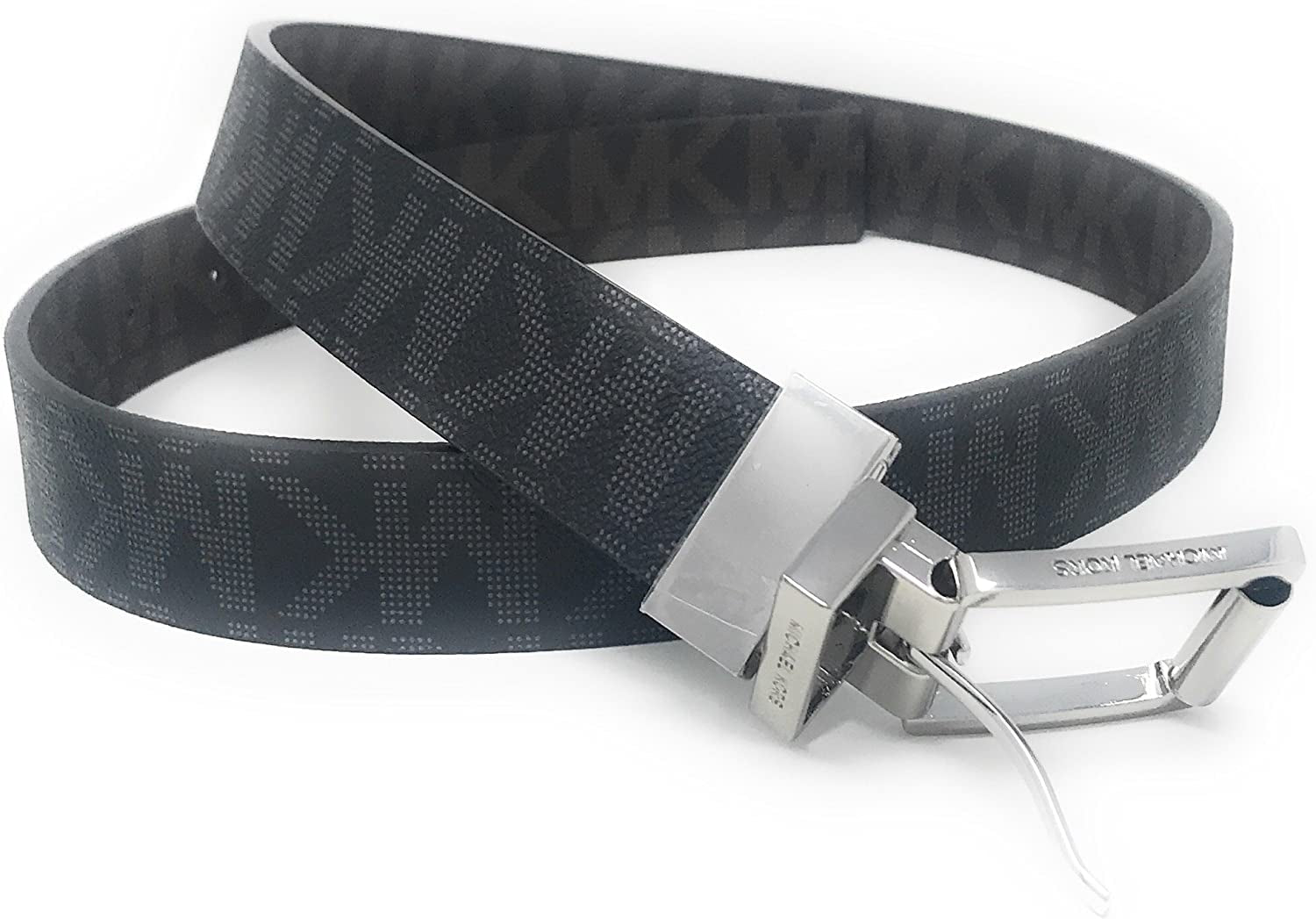 Michael Kors Women'S 30Mm Brown to Black Reversible MK Logo Monogram Synthetic Leather Belt Apparel & Accessories > Clothing Accessories > Belts Michael Kors   
