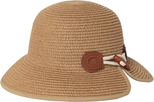 Comhats Straw Sun Hats for Women Summer Bucket UV Sun Protection Packable Foldable Fishing Gardening Hiking Travel Apparel & Accessories > Clothing Accessories > Hats Comhats 92671_coffee Medium 