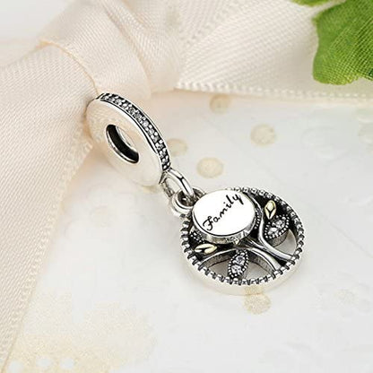 Everbling Nature Tree of Life Leaves Poetic Blooms Daisy Flower 925 Sterling Silver Bead Fits European Charm Bracelet Apparel & Accessories > Jewelry > Bracelets Everbling   