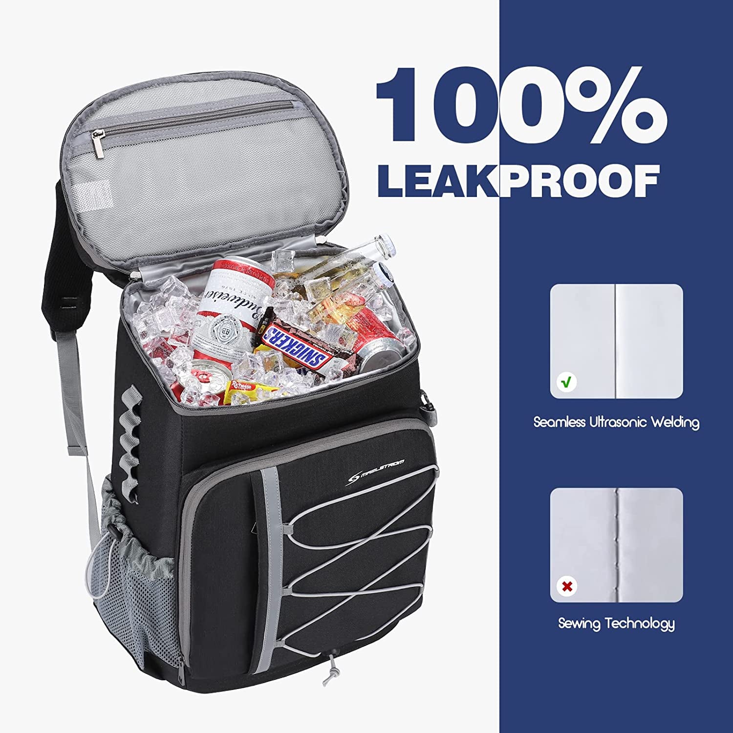 Maelstrom Cooler Backpack,35 Can Backpack Cooler Leakproof,Insulated Soft Cooler Bag,Camping Cooler,Beach Cooler,Ice Chest Backpack,Lightweight Travel Cooler Lunch Backpack for Hiking,Shopping Apparel & Accessories > Jewelry > Bracelets Maelstrom   