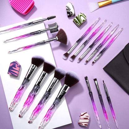 Subsky Makeup Brushes 22Pcs Sparkling Crystal Style Makeup Brushes Set with Makeup Tools, Include 4 Beauty Blenders, Makeup Bag and Brush C Leaner All in One Set Health & Beauty > Personal Care > Cosmetics > Cosmetic Tools > Makeup Tools Subsky   