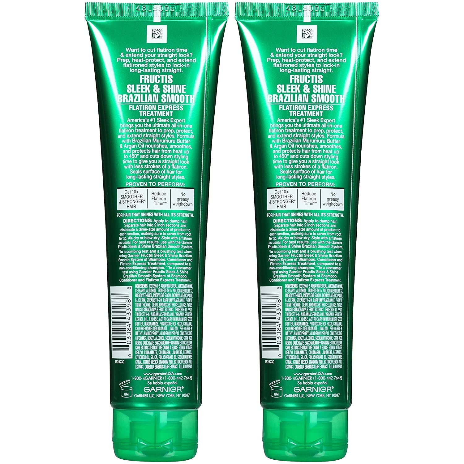 Garnier Hair Care Fructis Brazilian Smooth Flatirion Express, Difficult to Straighten Hair, 5.1 Fluid Ounce Health & Beauty > Personal Care > Hair Care Garnier   