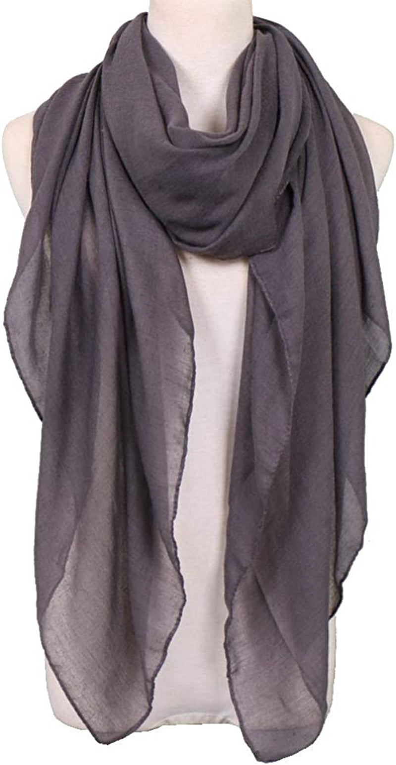 LMVERNA Women'S Long Scarf Solid Color Large Sheer Shawl Wraps for Evening Apparel & Accessories > Clothing Accessories > Scarves & Shawls LMVERNA   