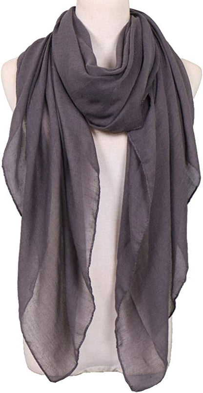 LMVERNA Women'S Long Scarf Solid Color Large Sheer Shawl Wraps for Evening Apparel & Accessories > Clothing Accessories > Scarves & Shawls LMVERNA   